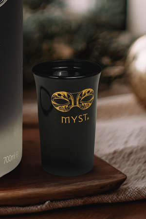 Myst Premium Shot Glass Set – Black & Gold (Pack of 12)