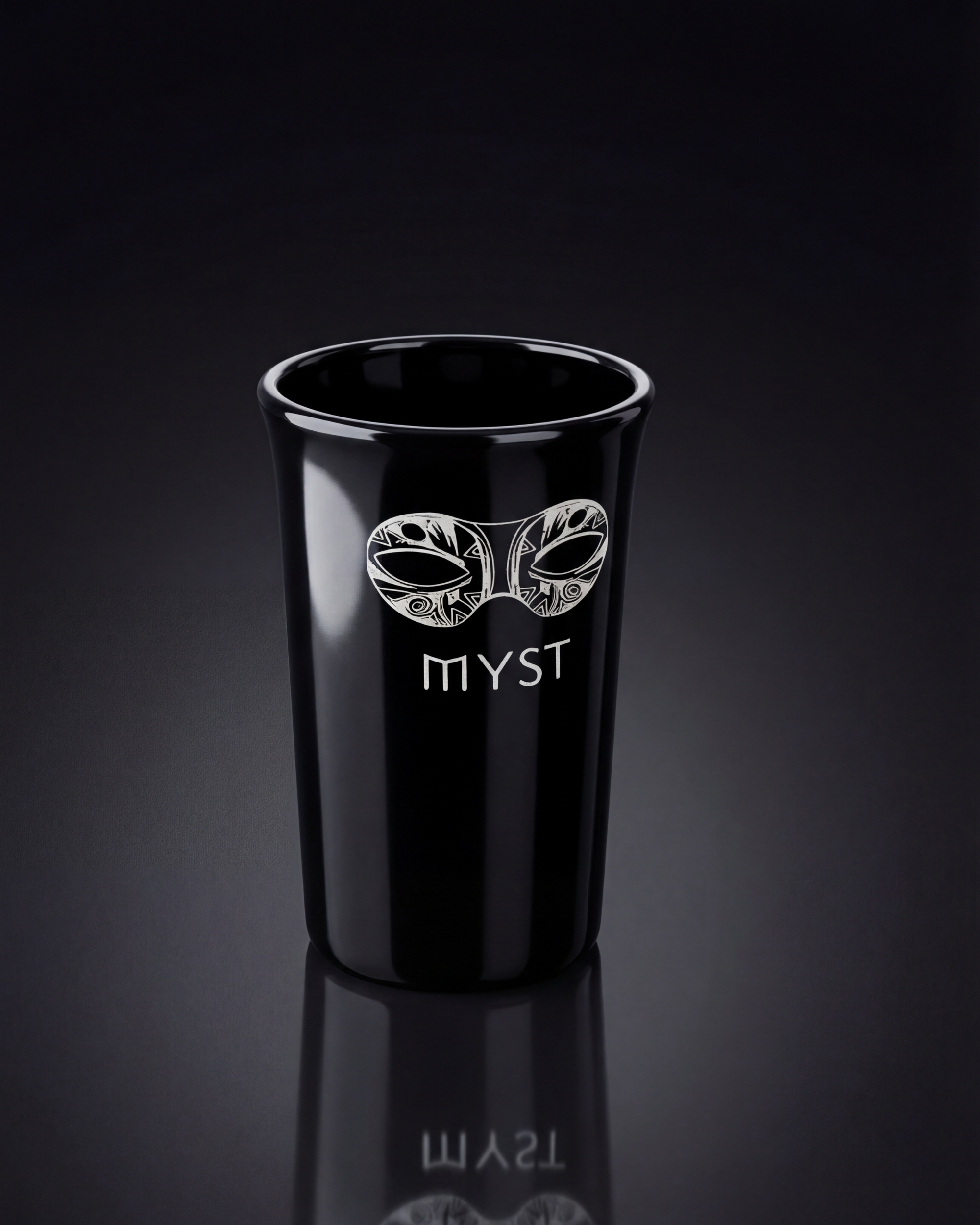 Myst Premium Shot Glass Set – Black &amp; White (Pack of 12)