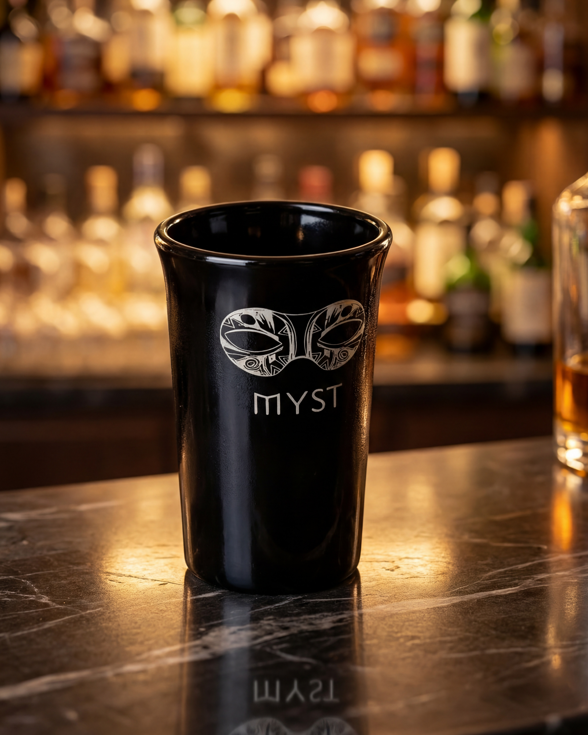 Myst Premium Shot Glass Set – Black &amp; White (Pack of 12)