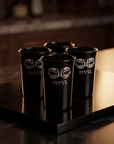 Myst Premium Shot Glass Set – Black & White (Pack of 12)