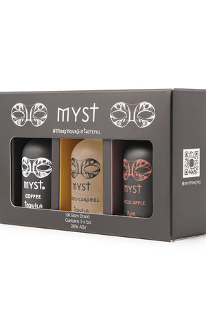 Myst Minis Trio Gift Box – Salted Caramel, Coffee & Spiced Apple (3 x 5cl)