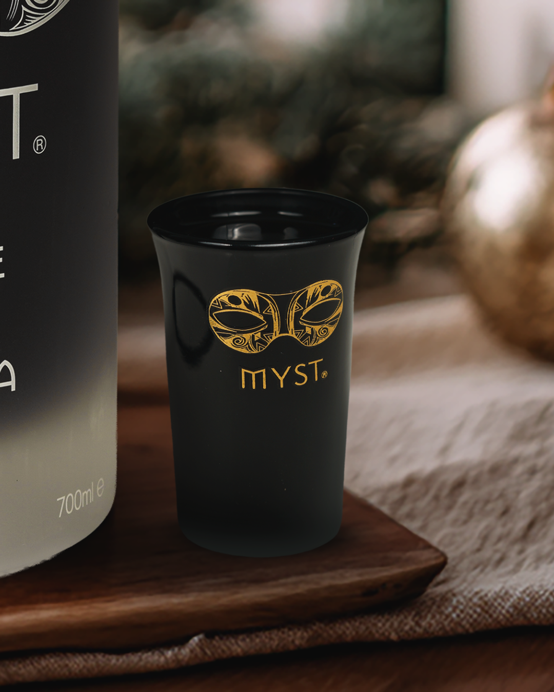 Myst Premium Shot Glass Set – Black &amp; Gold (Pack of 12)