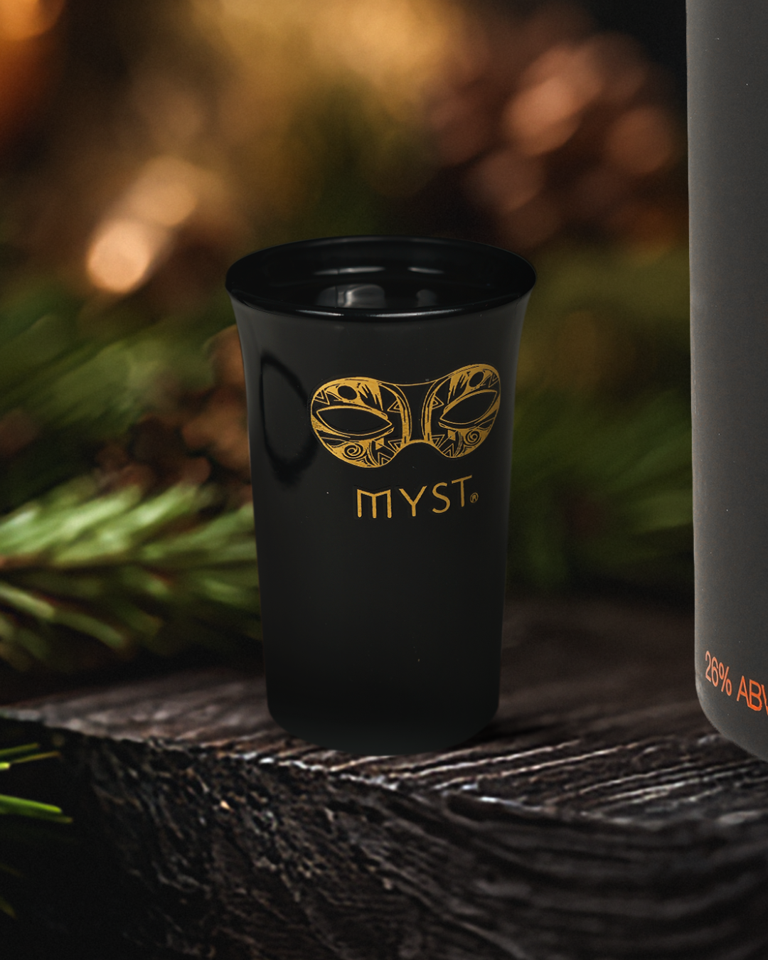 Myst Premium Shot Glass Set – Black &amp; Gold (Pack of 12)