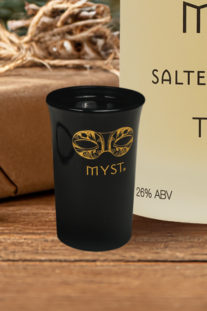 Myst Premium Shot Glass Set – Black & Gold (Pack of 12)